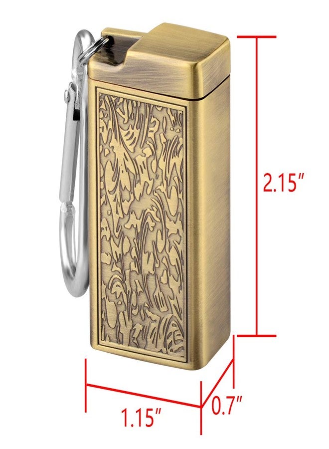 Linkidea 2 Pack Metal Ashtray with Lid, Small Outdoor Portable Cigarettes Cigars Ashtray for Travelling, Camping, Picnic, Indoor Auto, Home, Sand, Car, Patio (Gold) - Image 5